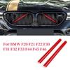 2 st För BMW 1/2/3/4 Serie F20 F30 Bil Front V-Stag Grill Dekorationslister Skydd