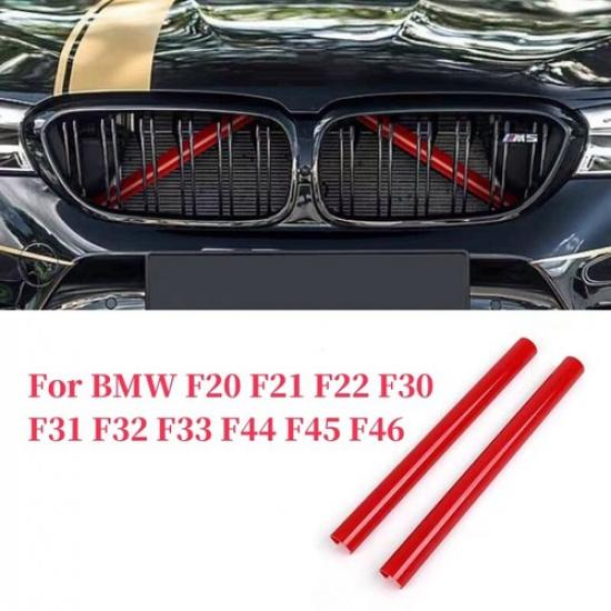 

2PCS For BMW 1/2/3/4 Series F20 F30 Car Front V Brace Grill Trim Strips Cover
