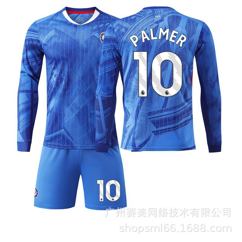 2526 Chelsea Home Long-sleeved Football Uniform Set Children's No. 10 Palmer Jersey 8 Enzo 24