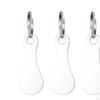 3 Pieces Shopping Trolley Tokens Keychain Cart Gift Lightweight Portable Stainless