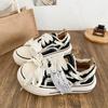 XY-A217 Latex Insole/ugly Cute Platform White Shoes Women's Shoes Big Head Board Shoes 2025 New Bread Canvas Shoes