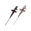 Retro Fashion Y2K Dark Gothic Punk Rose Cross Thorn Earring Unisex Piercing Ear Needle  Jewelry Accessorie Pendant Necklace