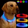 New LED Dog Collar USB Rechargeable,3 Mode Adjustable Glowing Dog Collar for Night Walking,Safe Reflective Pet Collar