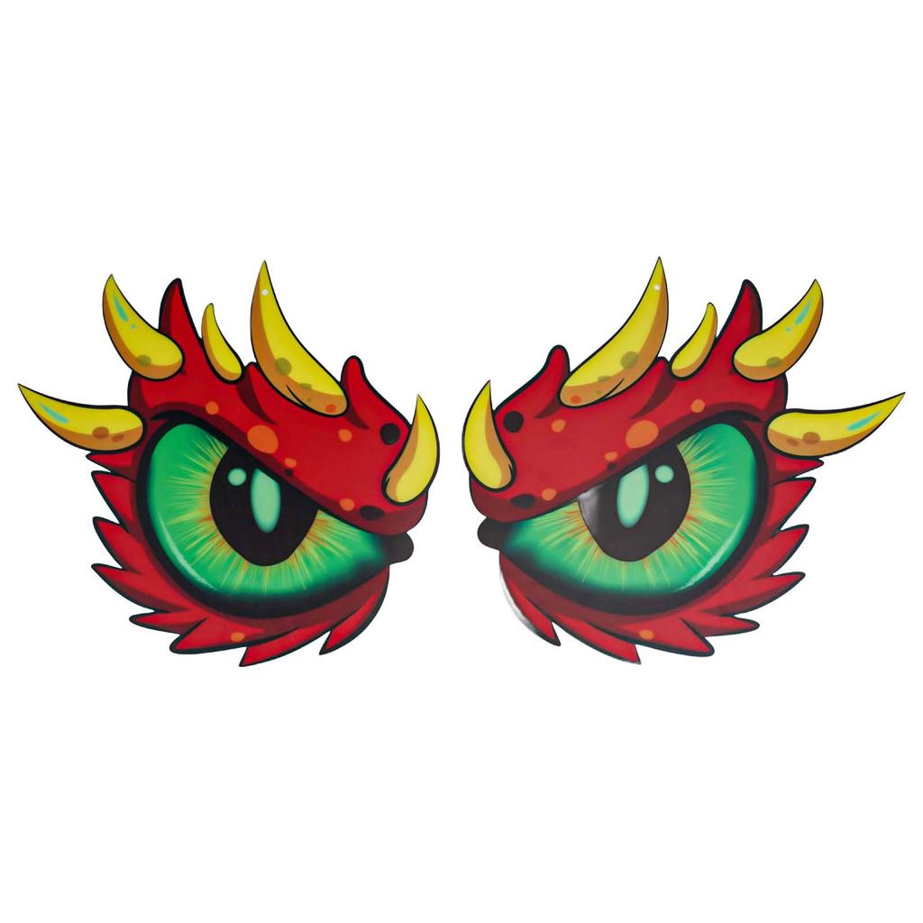Fluorescent Halloween Ornament Double-Sided Fluorescent Eyes Halloween Trickery Night Giant Eyes Horror Decoration