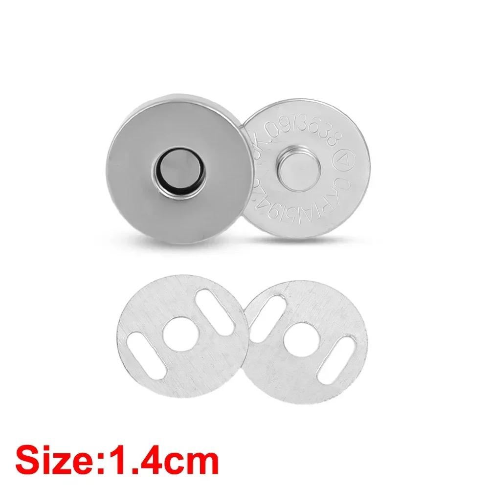 20 Sets/Los Magnetische Druckknöpfe Verschlüsse Knöpfe Handtasche Geldbörse Portemonnaie Basteltaschen Teile Zubehör Adsorptionsschnalle 14mm 18mm