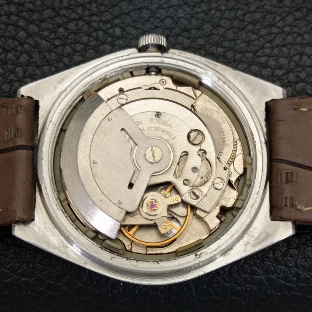 AUTOMATIC VINTAGE SEIKO 6309A JAPAN MENS BROWN COLOR DIAL WATCH a500840-5 R154-a500840