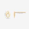 ESTELLE [Official] Women's Earrings, 10K Yellow Gold, 0202-3256-0019-0000