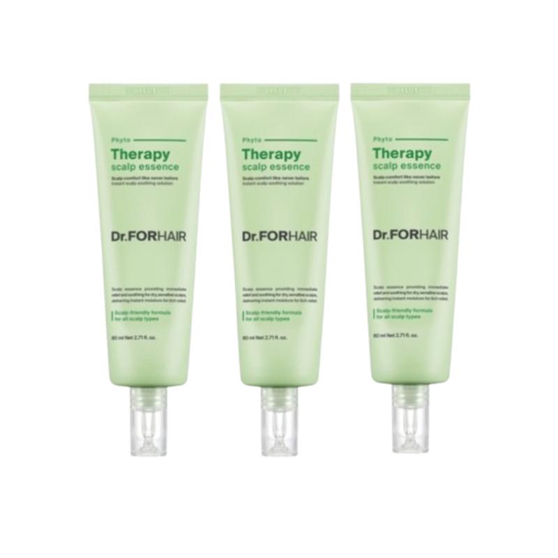 Dr.FORHAIR Phytotherapy Scalp Essence 80ml × 3 – Calming & Hydrating Scalp Care, Herbal Cooling Formula, Mild Acidic pH 80ml x 3