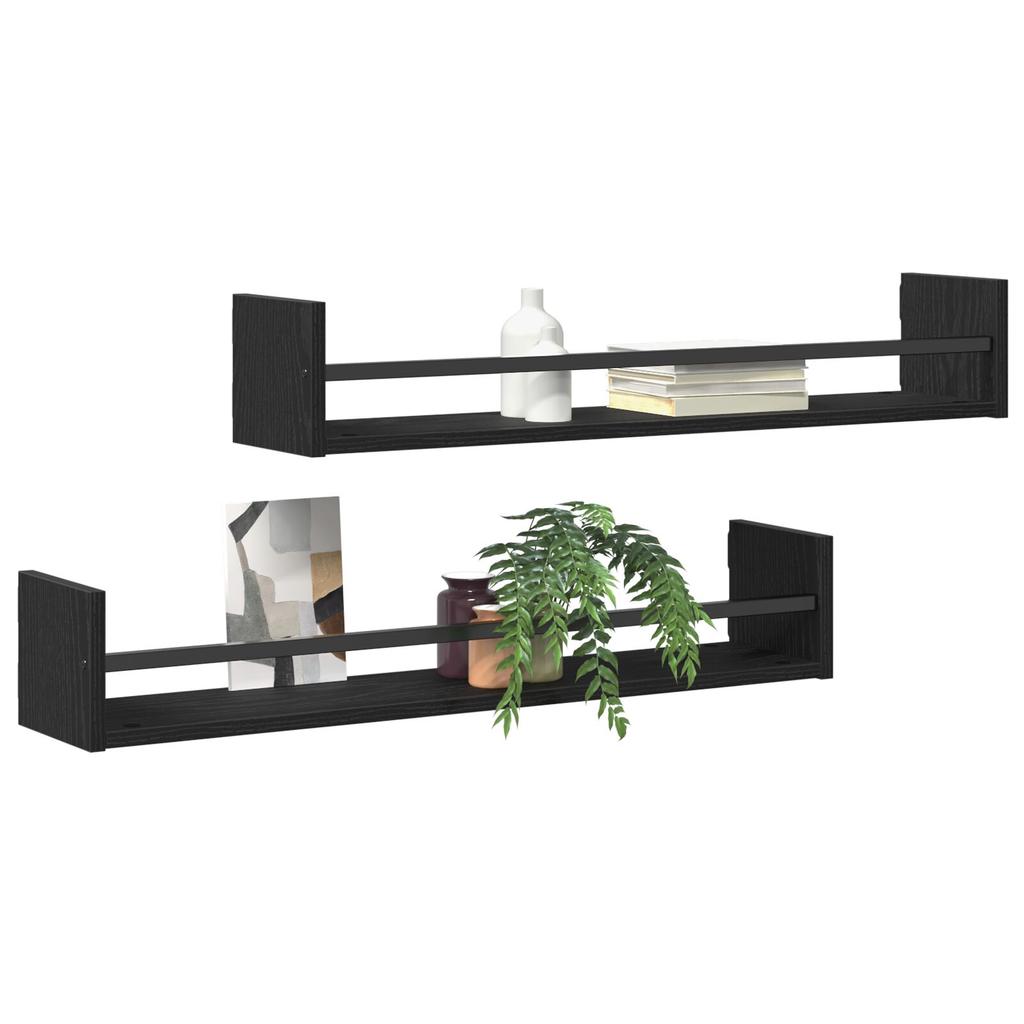 Corner Bookshelf Wall Shelf Set of 2, Book Floating Shelf, Bookshelf, Bedroom Plant Shelf, Living Room, Bathroom, Upright Shelf, 80x16x14 Cm