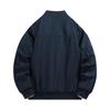 Men's Solid Color Fashionable Casual Padded Cotton Jacket Thick Warm Outerwear for Autumn Winter Foreign Trade