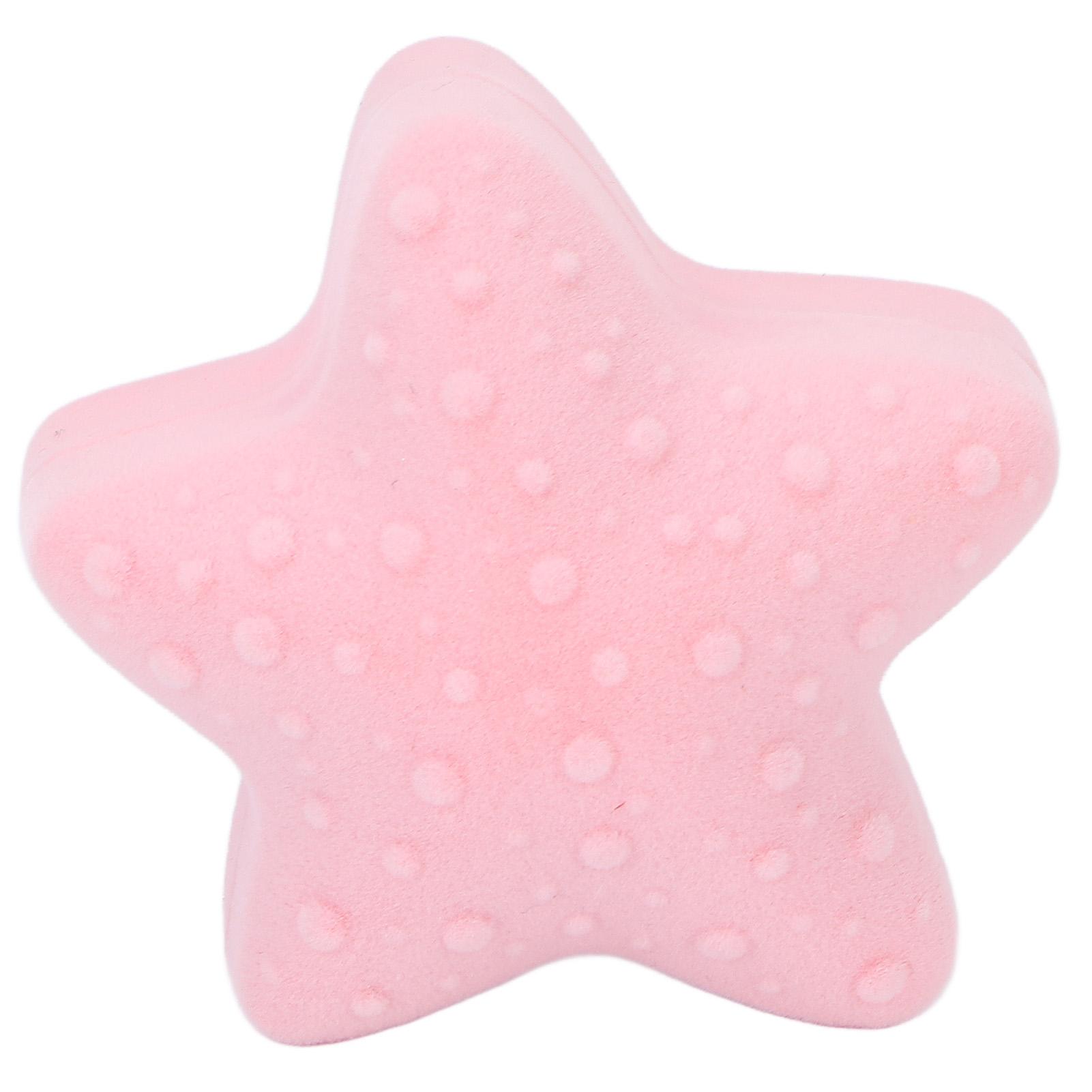 

Дорожная шкатулка для украшений Флок Розовая Маленькая в форме морской звезды Органайзер для ожерелья серег колец