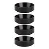 4PCS Coffee Dosing Rings Aluminum Safe Magnetic Coffee Portafilter Funnel for Home and Office Black 53mm   2.09in