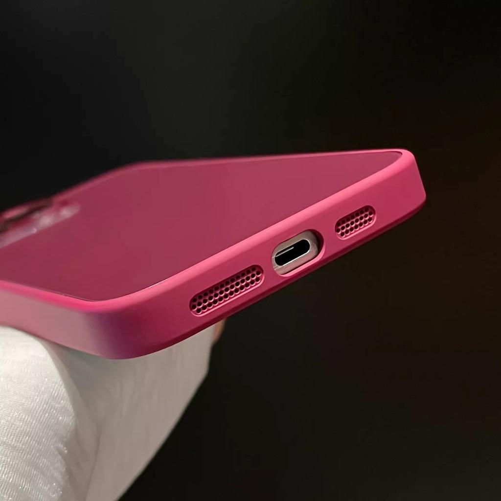 Apple 16promax Leakage Mark Magnetic Suction Phone Case Apple 15 Original 14 Lens Film Soft Edge Cover