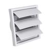 Vent Systems White Vent Cover Grille Plastic With Screen Dryer Vent Hood One-Directional Exhaust Vent Cover