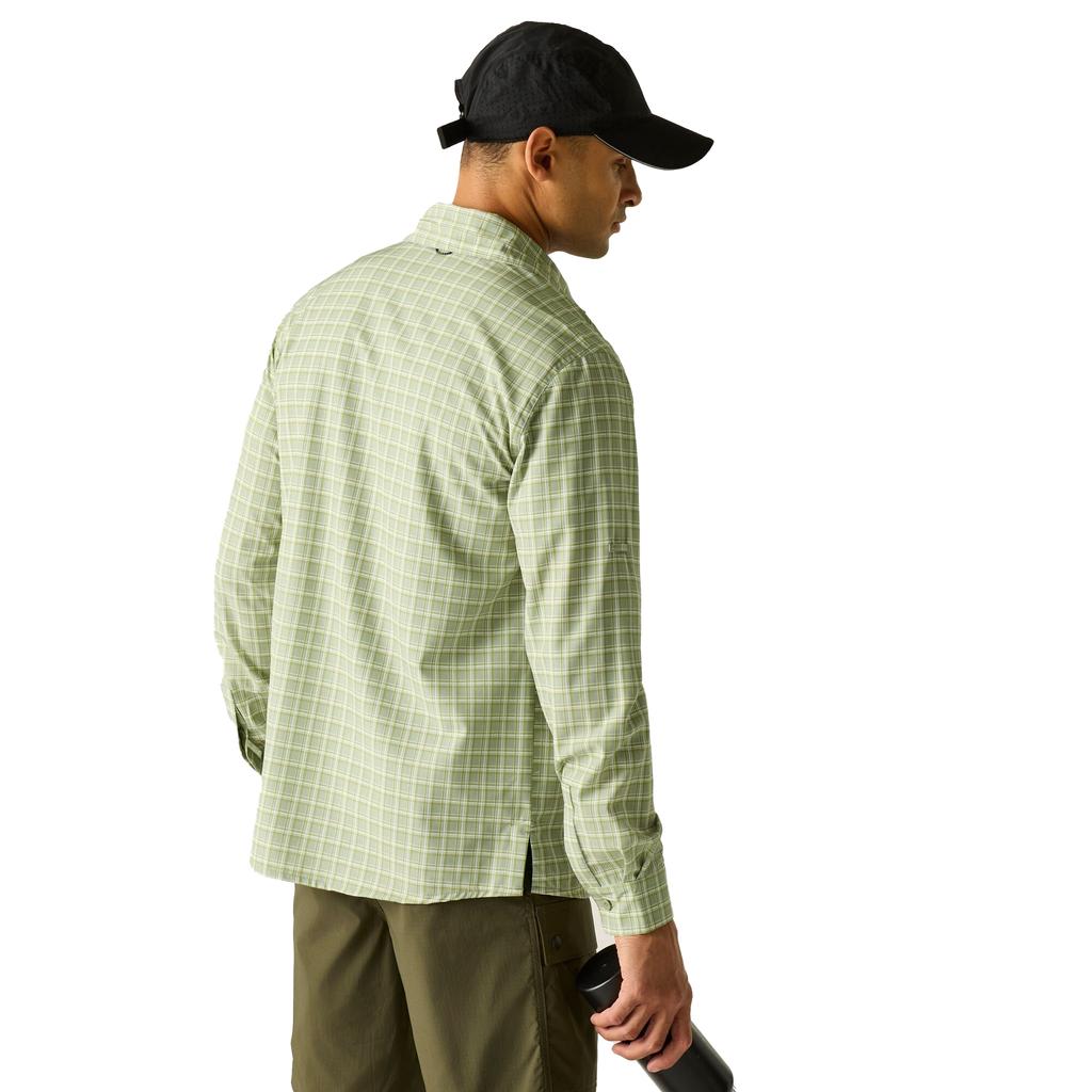Regatta Mens Checked Insect Repellent Travel Shirt