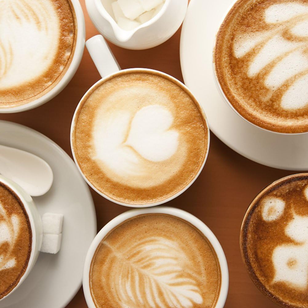 16 szt. Szablony do kawy, Plastikowe szablony Artystyczne do Cappuccino, Czekolady, Latte, Narzędzia DIY