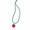 Lemon Dopamine Bead Necklace Watermelon Y2K Clavicle Chain Cute Fresh Fruit Necklace  Women