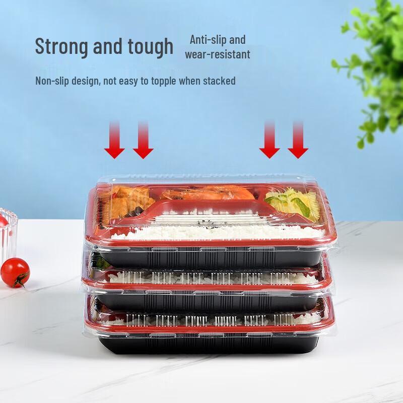 ONYLM 1000ml Disposable Plastic Food Containers with Lids, 1000-Count