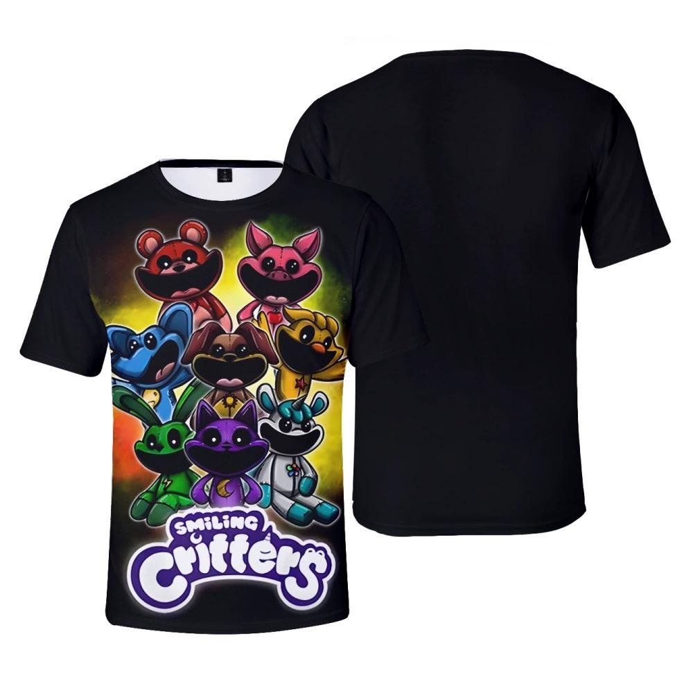 New Summer Fashion for Fans of Smiling Critters Women Men's Casual Graphic Printed Short Sleeve T-shirts