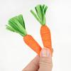 Mini Carrot Decoration for Easter Home Decor Tray Ornament Handmade Natural Material Tabletop Accent Piece