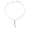 Mermaid Pendant Cute Seaside Necklace Light Luxury Diamond Temperament Versatile Metal Necklace Women