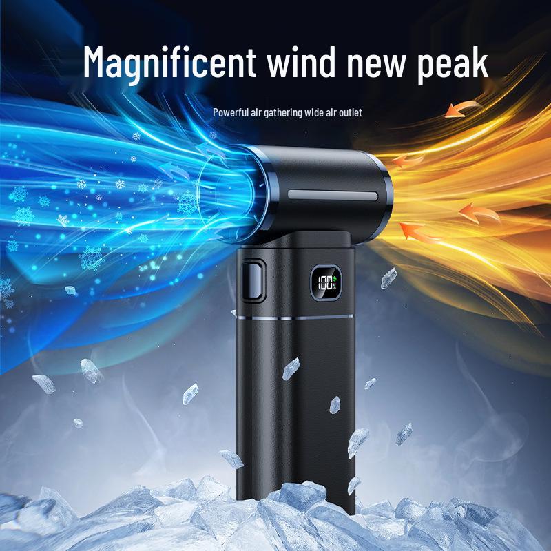 Compact Turbo Handheld & Neck Hanging Fan for Construction Sites – Portable Mini Fan Gift