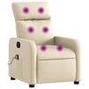 VidaXL Fauteuil de Massage Inclinable, Chaise avec Repose-pieds, Siège avec Dossier et Accoudoirs Salle de Séjour, Moderne, 374182