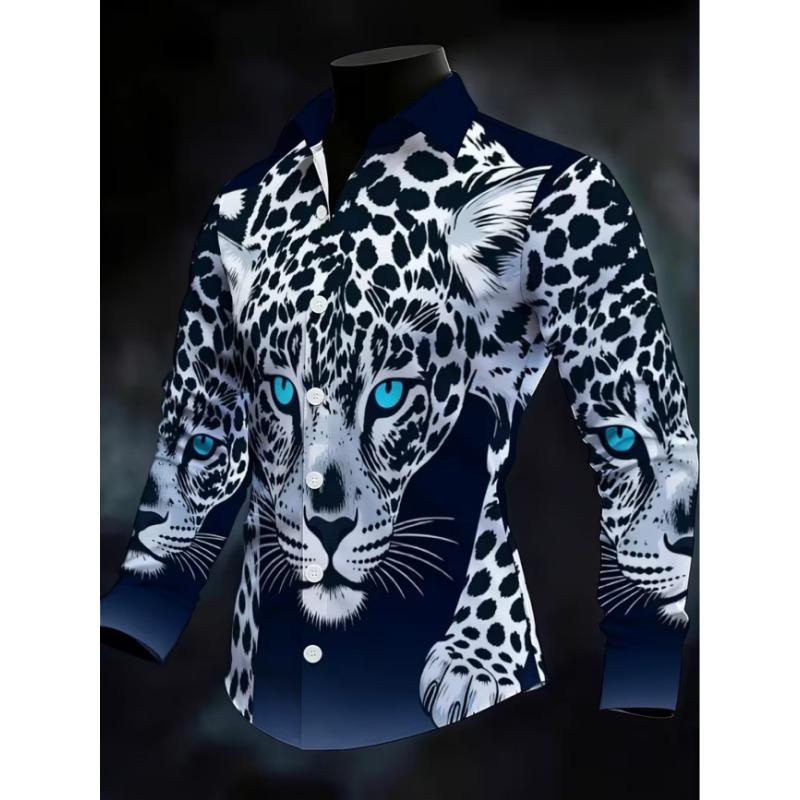 New Black Skeleton Mandala Floral Print Men's Long Sleeved Shirt with Dark Retro Style Slim Casual Shirt