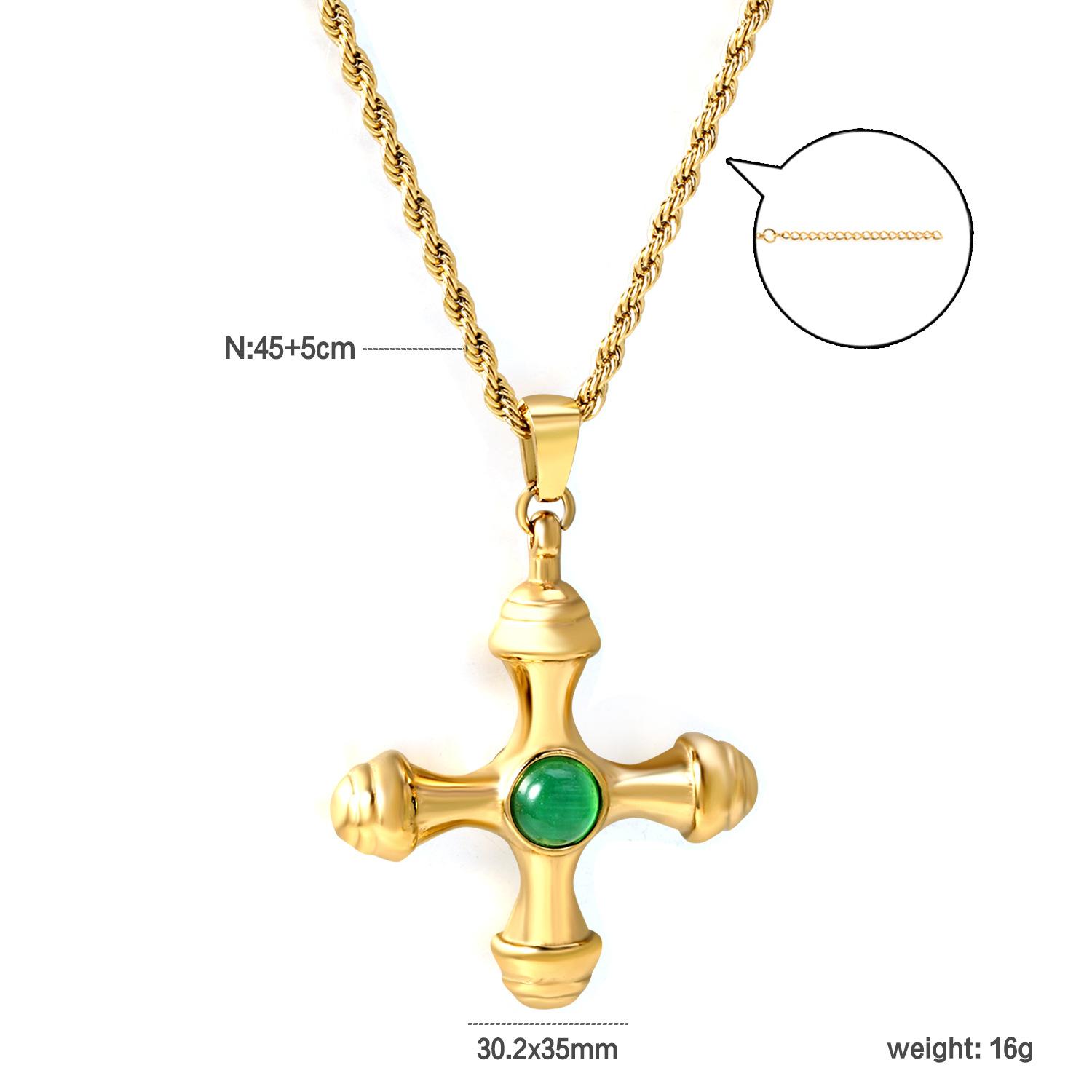 Minimalist Metal Cross Necklace Cool Personality Design Long Lasting Edgy Accessory