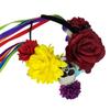 Faixa de Cabeça com Design de Flor de Caveira Para Festa de Halloween Leve Confortável Aro de Cabelo Faixa de Cabelo Única Acessório de Cabeça para Cosplay