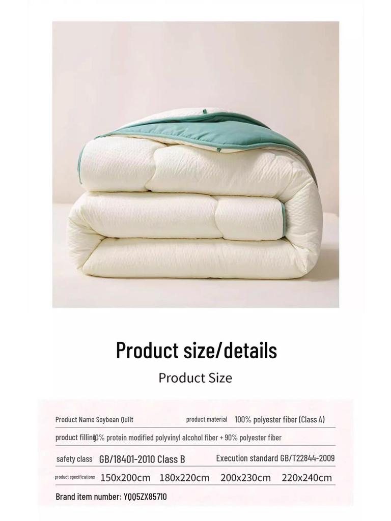Dicke Warme Sojabohnenfaserdecke für Winter und Wohnheim - Einzel-/Doppel