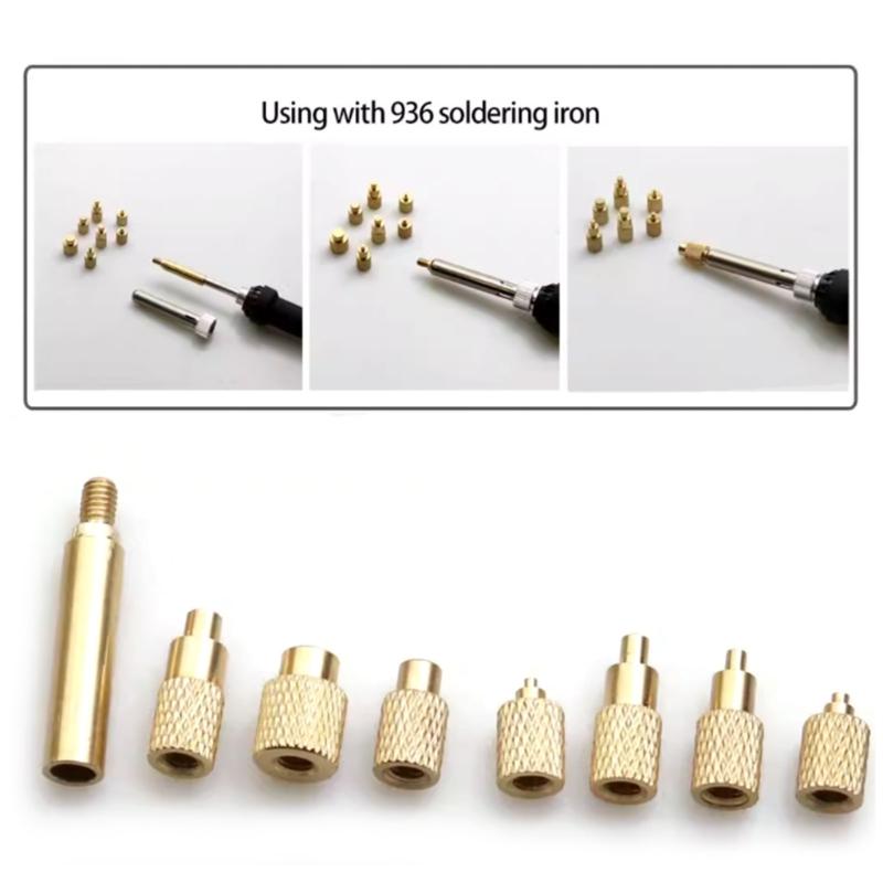 Solder Tip Set Multiple Size for TS100 Soldering Irons 8 Size Option Heat Inserts Printer Repair Accessories