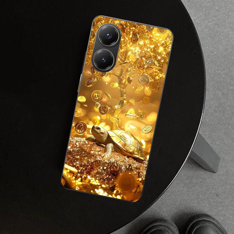 Fine Gold Pattern Printing Phone Case Cover for Xiaomi Poco X6 X5 X7 Pro F7 Ultra Redmi 15C 15 13C 13 12C 12 10C 10 10A 9C 9A 9T