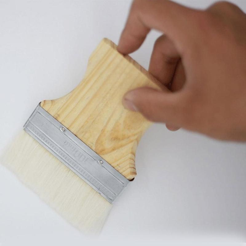 Professional 3/4/5 Inch Large Area Paint Brushes multifunction Flat Paint Brush Set Wool Bristles for Smooth Application