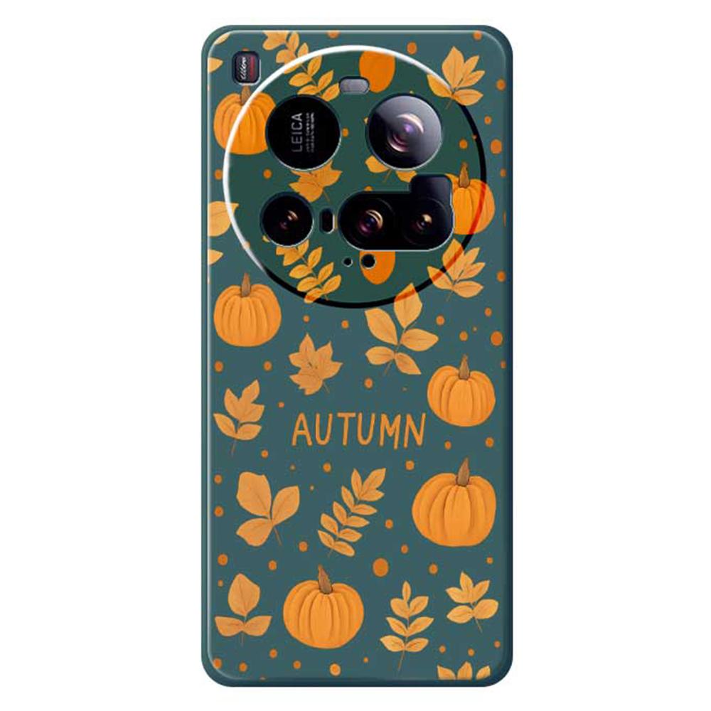 For Xiaomi 15 Ultra Case Autumn Theme Pattern Printing Straight Edge TPU Phone Back Cover