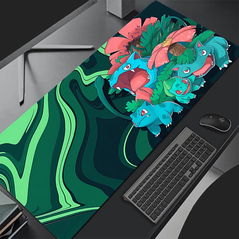 Gengar Pokemon Pikachu Mouse Pad Computer Speed Type Carpet Mat Black and White Laptop Keyboard Mousepad Office Desk Mat
