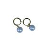 Liu Yifei Style Perfectly Round Freshwater Pearl Earrings - Strong Luster, White, Minimal Flaws