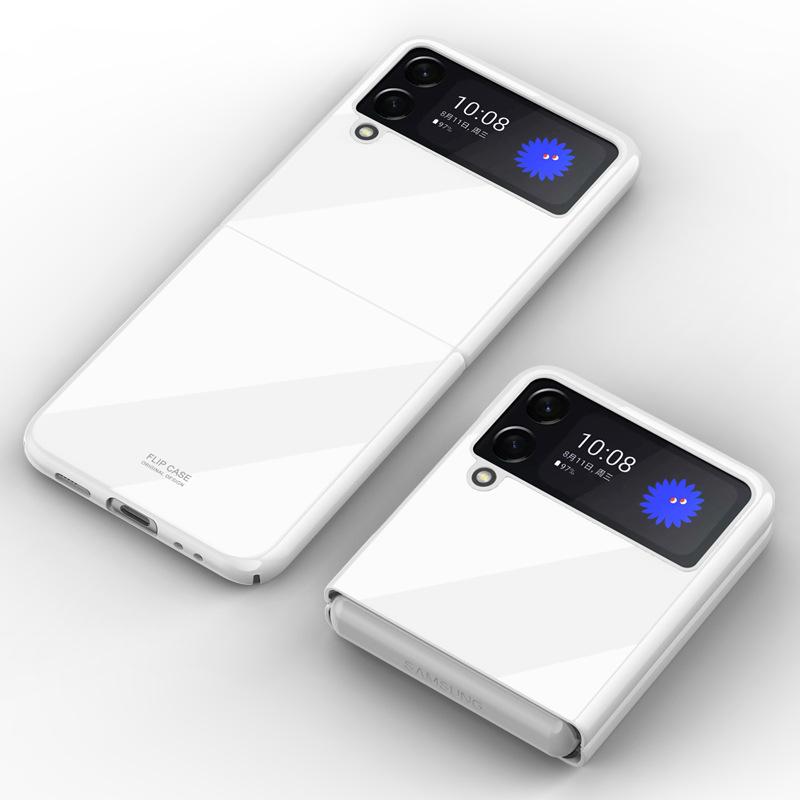 The new Samsung Zflip4 mobile phone case is suitable for galaxyzflip3 folding screen paint all-inclusive mobile phone case.