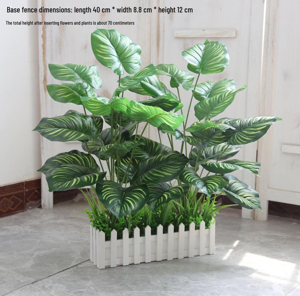 Large Floor-Standing Artificial Plants and Floral Bonsai for Corridor or Restaurant Décor