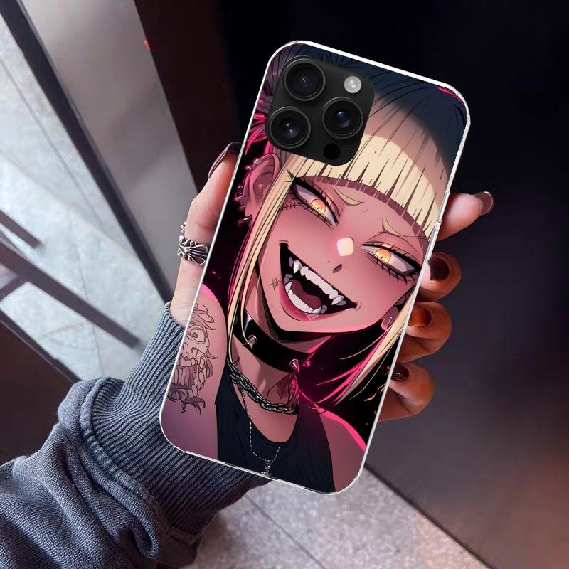 Himiko Toga My Hero Phone Case For iPhone 17 Air 11 13 Mini 14 15 Plus 16 12 Pro Max 16E SE 7 8 Pattern Soft TPU Back Cover  17