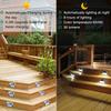 Led Solar Stainless Steel Wall Lamps Auto Light Sensor 3leds Wireless Lights Waterproof Cold Warm White Charge Step Fence Modern