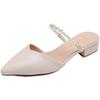 6374-17 Baotou Cool Slippers Women's 2025 Super Fire Sandals Without Heel Fashion Half Drag Women's Outer Wear