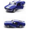 1/32 Scale Toy Car Model for Ford Mustang Vintage Alloy Diecast Car Model Classic Pull Back Car Replica for Kids Gift