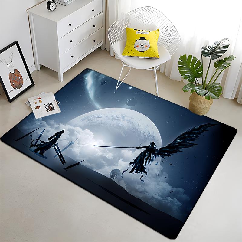 

Килим Final Fantasy Art Printed Вітальня Спальня Дитячі килими М який кухонний килимок Нековзкий фланелевий килим Килимок для підлоги 40x60cm(15x23 in)
