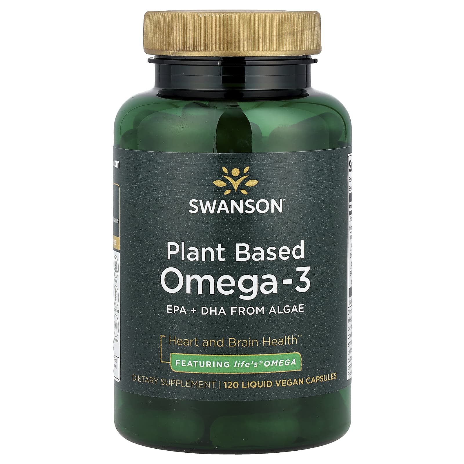 

Plant-Based Omega-3, Liquid Veggie Capsules 120