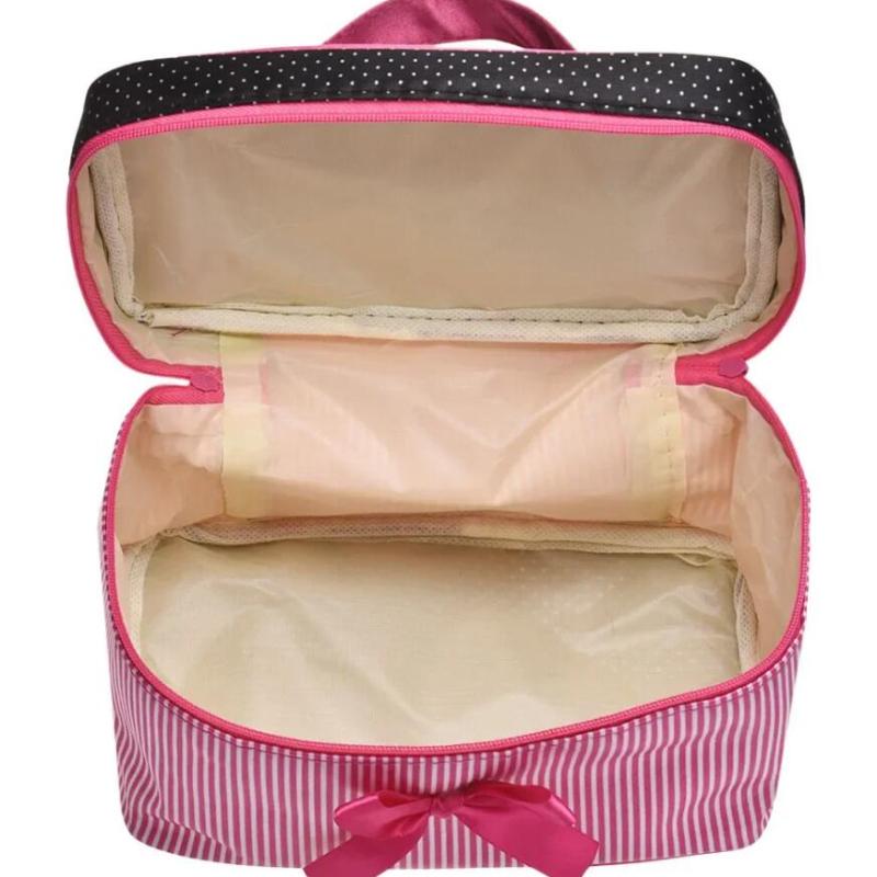 Wielofunkcyjna Podróżna Przezroczysta Kosmetyczka Modna Poliestrowa Kosmetyczka Organizer na Przybory Toaletowe Wodoodporna Damska Przechowywanie Etui na Kosmetyki