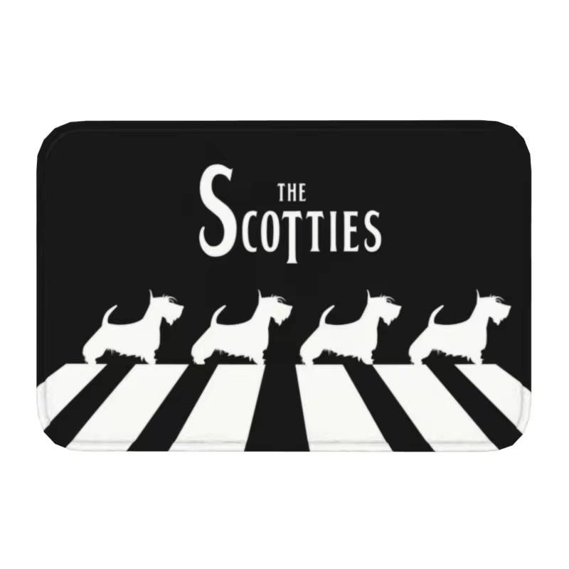 

I Love My Scotties Front Door Mat Anti-Slip Indoor Quick Dry Scottish Terrier Dog Doormat Kitchen Bedroom Entrance Rug Carpet 40x60cm