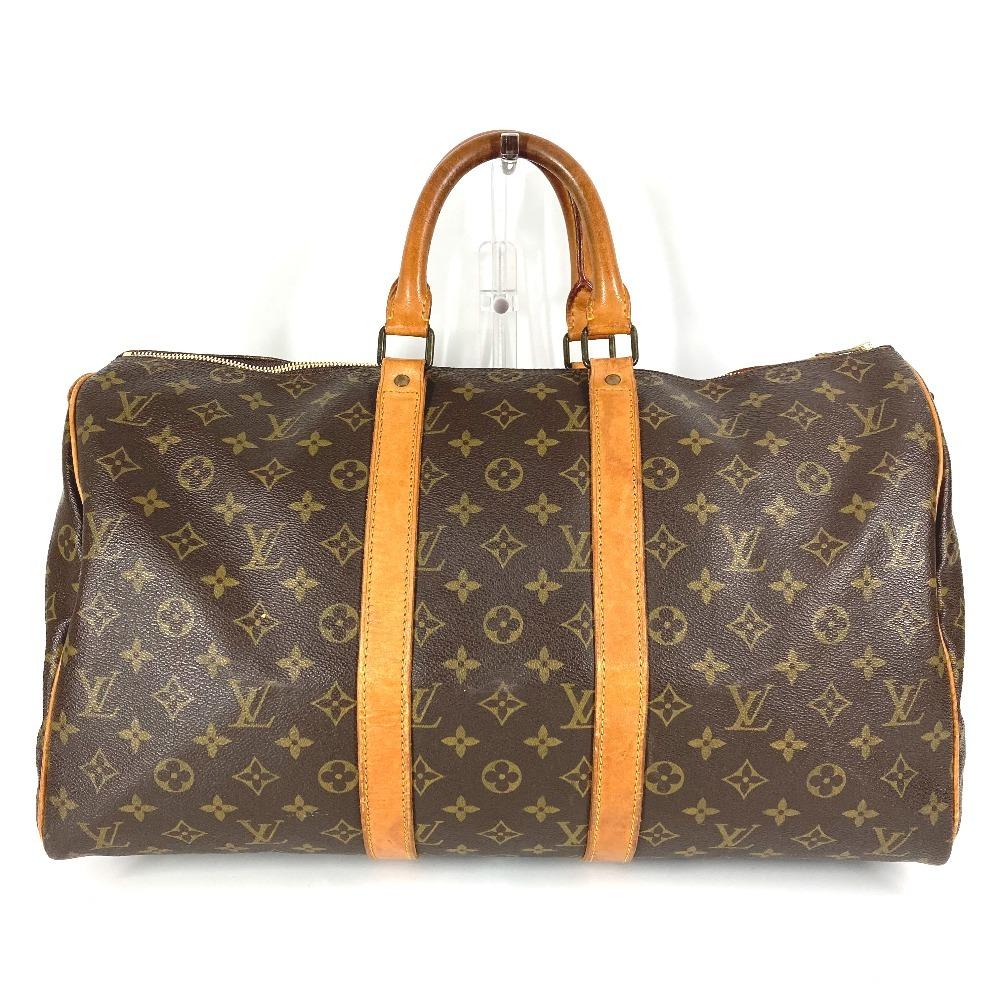 Louis Vuitton M41428 Monogram Keepall45 Travel Bag Old Model Duffle Bag Brown
