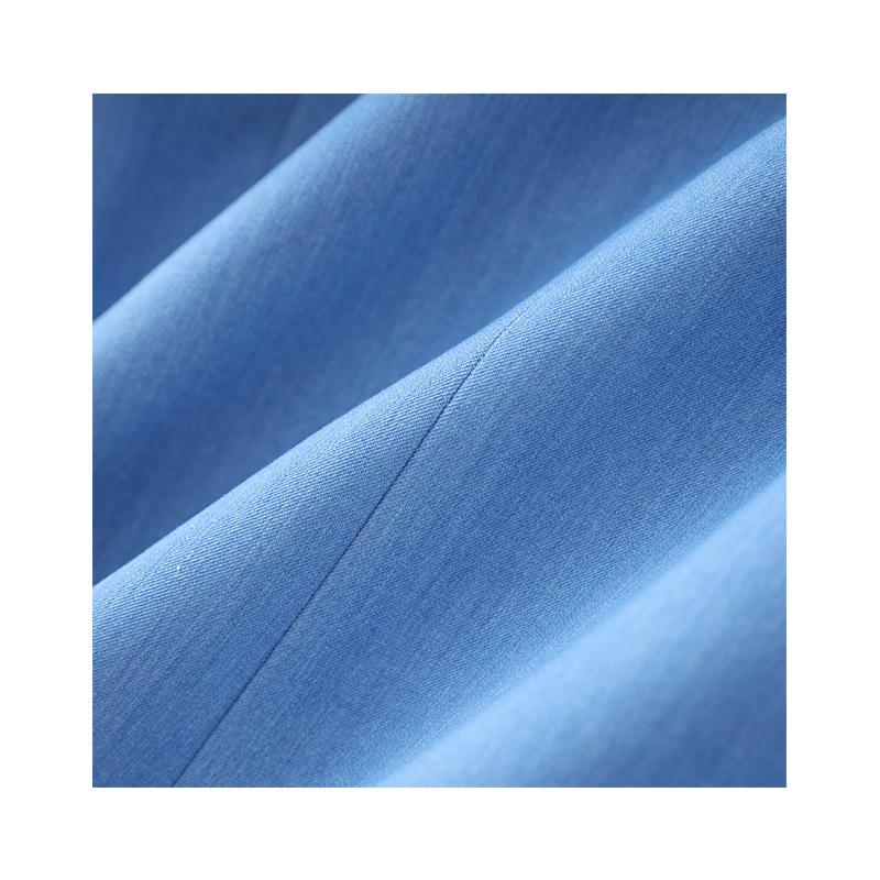 European & American Style V-Neck Blue Suit: Slimming, Flattering, Luxurious Nail Drill Jacket for Stage Performance & Parties