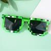Sun Glasses Hot Sale Sunglasses Creeper Glasses Novelty Mosaic Funny Goggles Boys Girls Pixel Eyewear